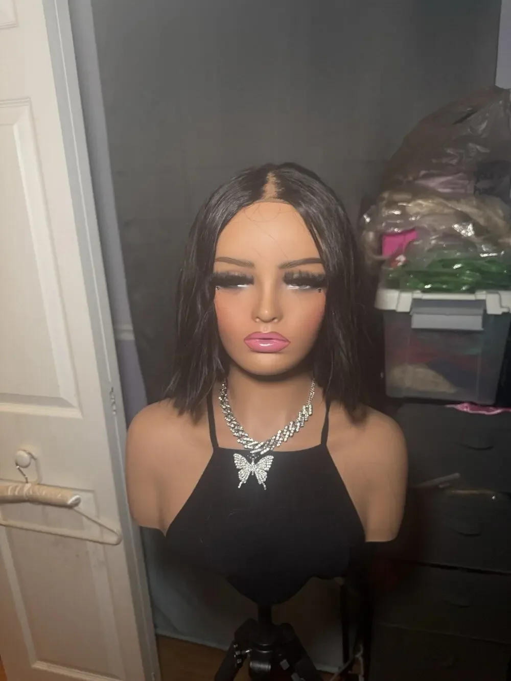 Black Human Hair Bob Wig – 13x4 Lace Front